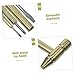 Veemoon Solid Machined Brass Hammer Mini Hammer Tool Gentle on Metals Round Flat Heads Comfortable Grip for Watch Repair