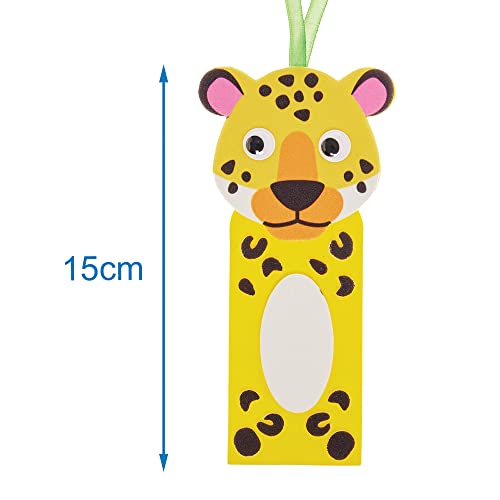 Baker Ross FX558 Rainforest Animals Bookmark Kits - Pack of 8, Foam Craft Kits for Kids, Colorful, Medio - Image 4
