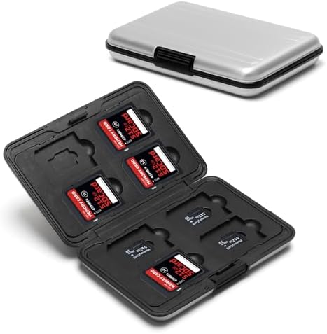 8 Memory Card Slots SD Card Holder Portable Sd/TF Card Storage Ca...