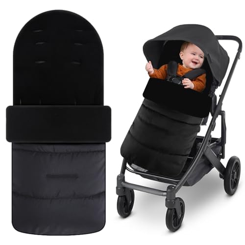 Chancelière pour poussette imperméable et coupe-vent avec doublure douce