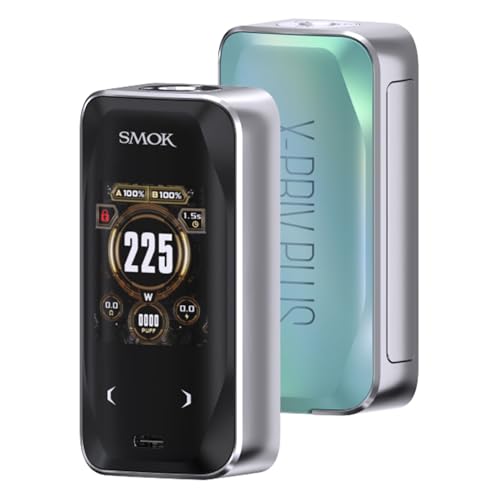 Smok X - priv plus mod 225w prend en charge la batterie 18650 (non incluse) prend en charge TF - D subtank / tfv9 tank / tfv18 Mini Tank e - Cigarette vape DTL sans nicotine (Vert minéral)