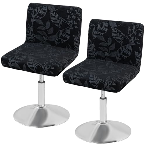 Image of FUANGUI Bar Stool Covers with Backs, 2 Pack Stretch Bar Stool Chair Covers