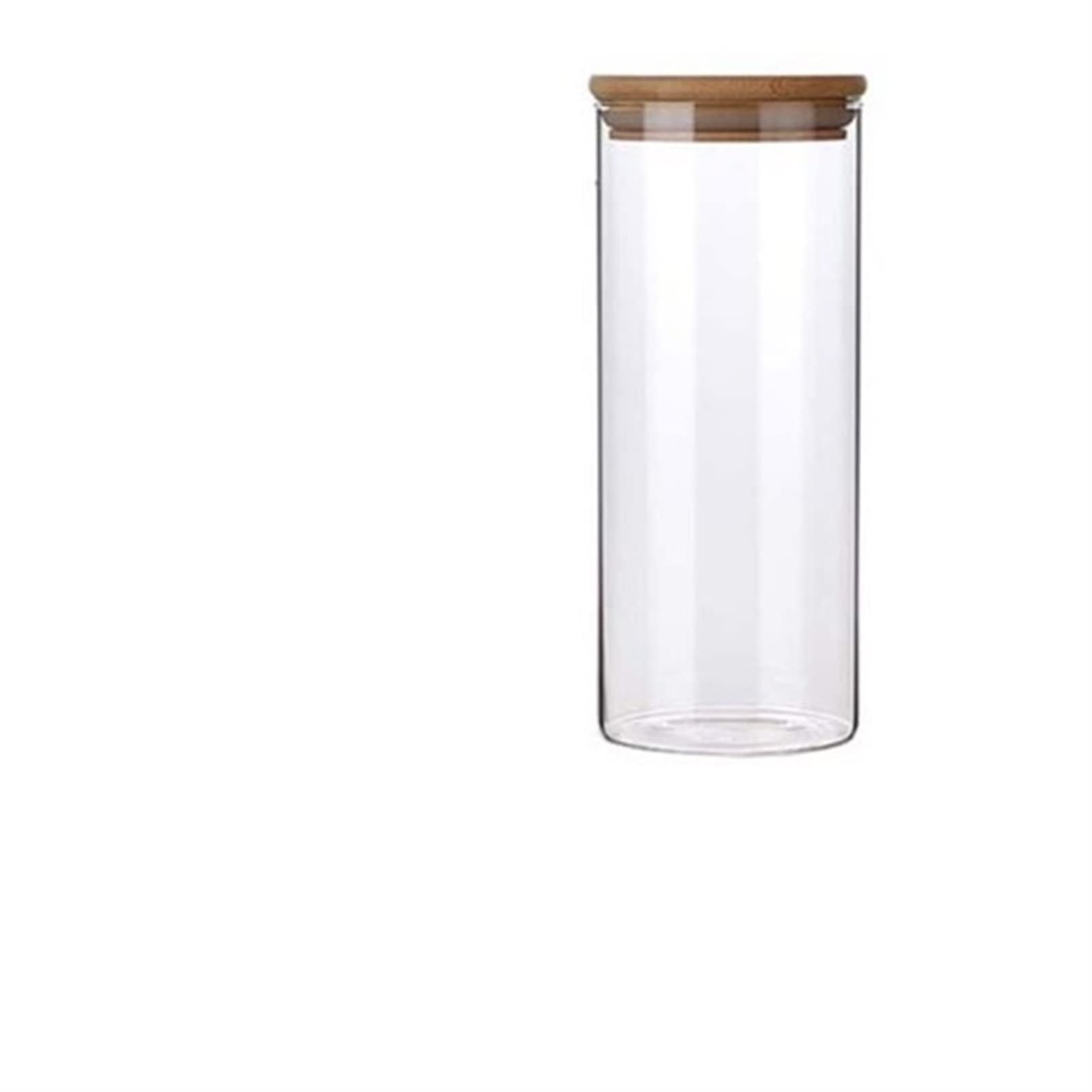 JINGYAN Tea Storage Jars Transparent Glass Round Mason Candy Jar Tea Biscuits Snacks Cookie Jars With Lids Canned Fruit Kitchen Spices Seal Storage Box