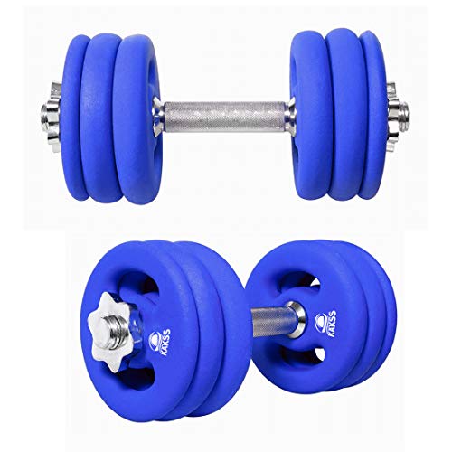 KAKSS NEOPHRANE Coated Weight Plates Adjustable Dumbbell Set (2kgX4pc)