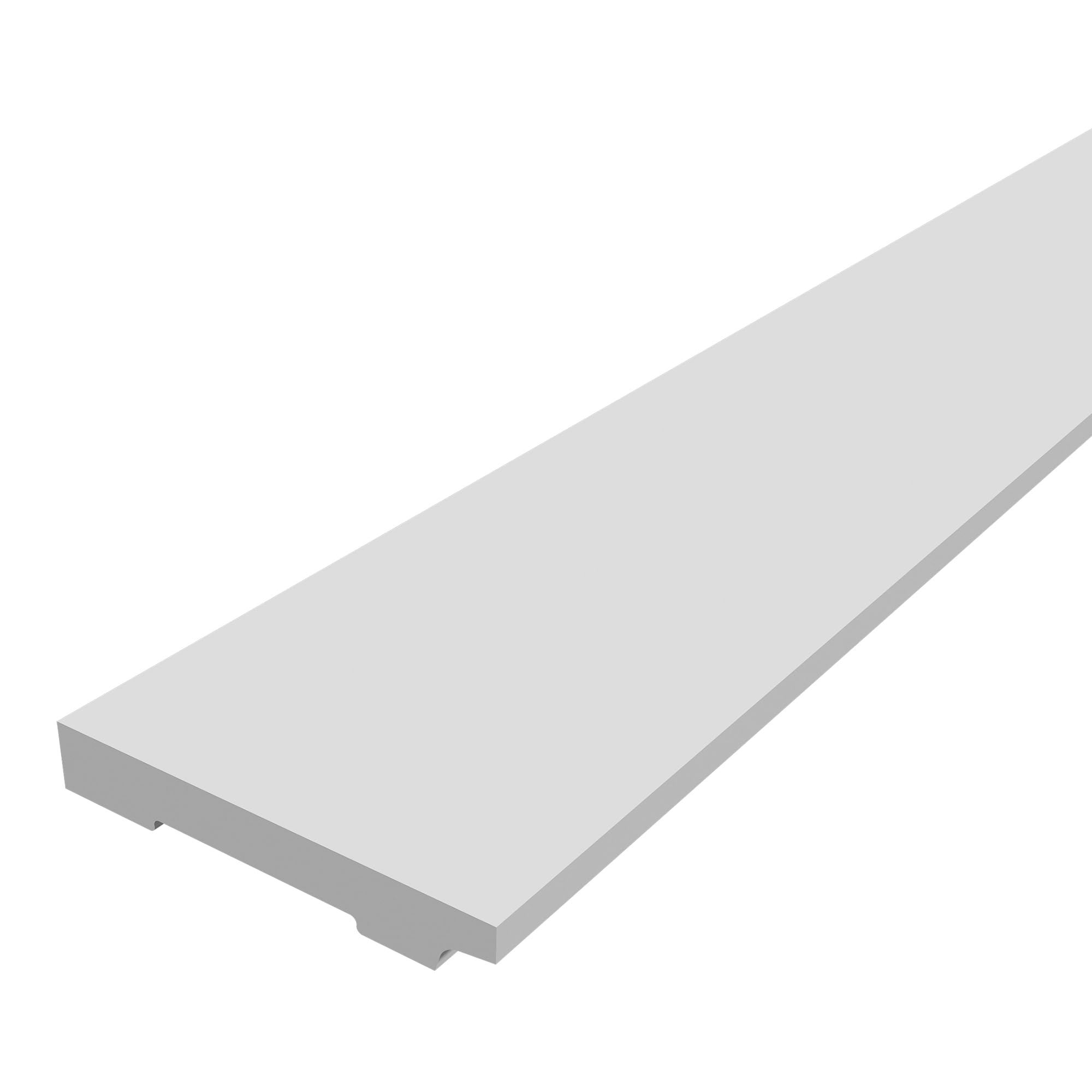 [neu.Haus] Coevorden listwy przypodłogowe, 28 sztuk, 195 x 8 cm, profil weimarski, białe, elastyczne listwy podłogowe, tworzywo sztuczne, listwy ozdobne, wodoszczelne