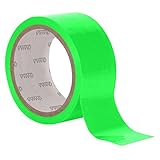 VViViD DECO65 Neon Fluorescent Green Permanent Adhesive Craft Vinyl Tape Roll (1' x 25ft)
