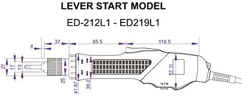 Electric Torque Screwdriver, Push-to-Start, Torque Range (2.6-16.7 in-lbs), Auto Stop Clutch, (Sumake ED-219P1)