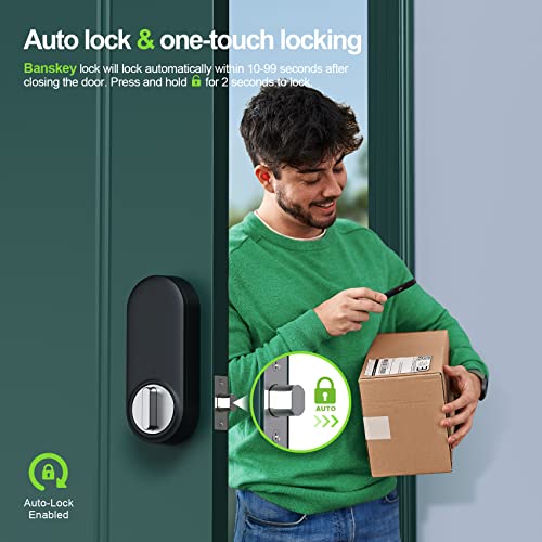 Fingerprint Keyless Entry Door Lock: Banskey Fingerprint Door Lock, Smart Locks For Front Door, Smart Door Lock, Combination Lock, Keypad Deadbolt Lock, Door Lock With Keypad, Digital Door Lock #TOP3