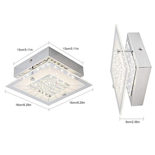 Knwjmv Flush Mount Led Ceiling Light Fixtures Dimmable For Laundry Corridor Cloakroom Small Closet 6.3 In Hallway Led Ceiling Light 4000K #TOP4