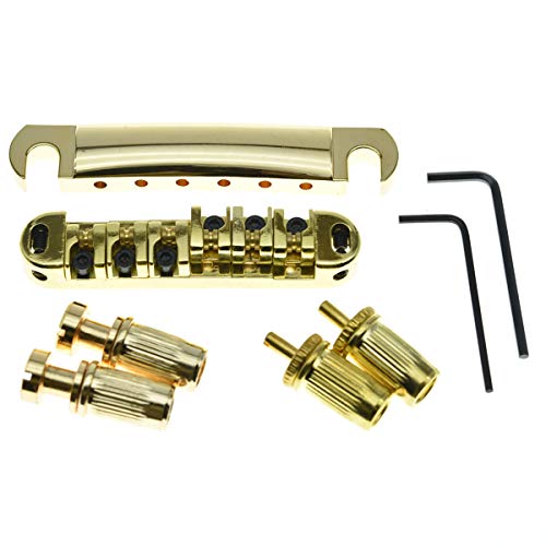 Cordier Stopbar Lot pour Les Paul Doré et Chevalet Roller Tune-O-Matic Guitare