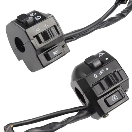 Interrupteur de guidon moto 22mm idéal pour restaurer ou personnaliser votre moto