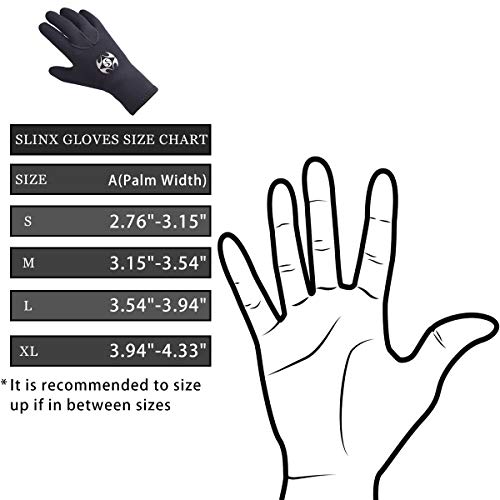 image for SLINX Neoprene Diving Gloves Wetsuit Five Finger Gloves 3mm Anti Slip 