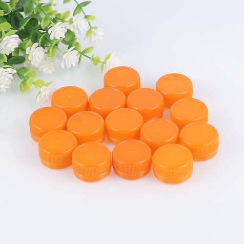 Image of Healifty Diy Bottle Caps 100 Pcs Small Reusable Plastic Drink Bottle Covers 1.18 Inch Diameter for Kids Art Projects Home Education and Craft Activities