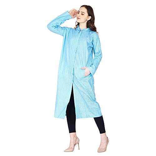 Image of Trendy Women's /Girl Rain Coat /Rain Wear (Along with Cap) Absolute Comfortable and Made with 100% Water Proof Material.