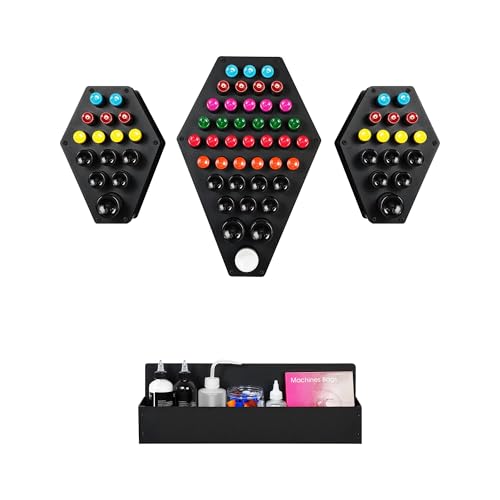 POARMEEY Tattoo Ink Rack Tattoo Holder,68 Holes...