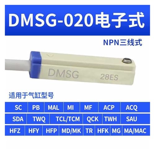 Sensor magnético DMSG N020 de 3 hilos que evita fallos de posicionamiento 2