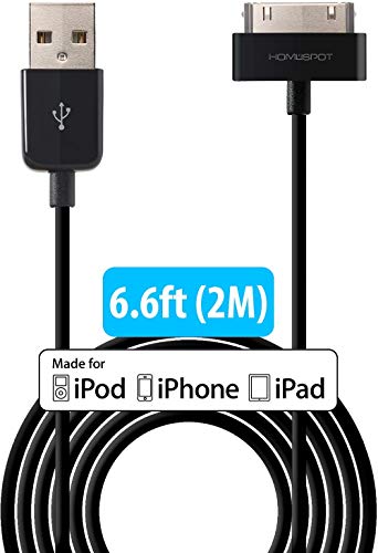  HomeSpot Cavo USB, certificato Apple MFi, a 30 pin, compatibile con iPhone 4, iPhone 4S, iPad 1/2/3, iPod Touch, iPod Nano, alta qualità