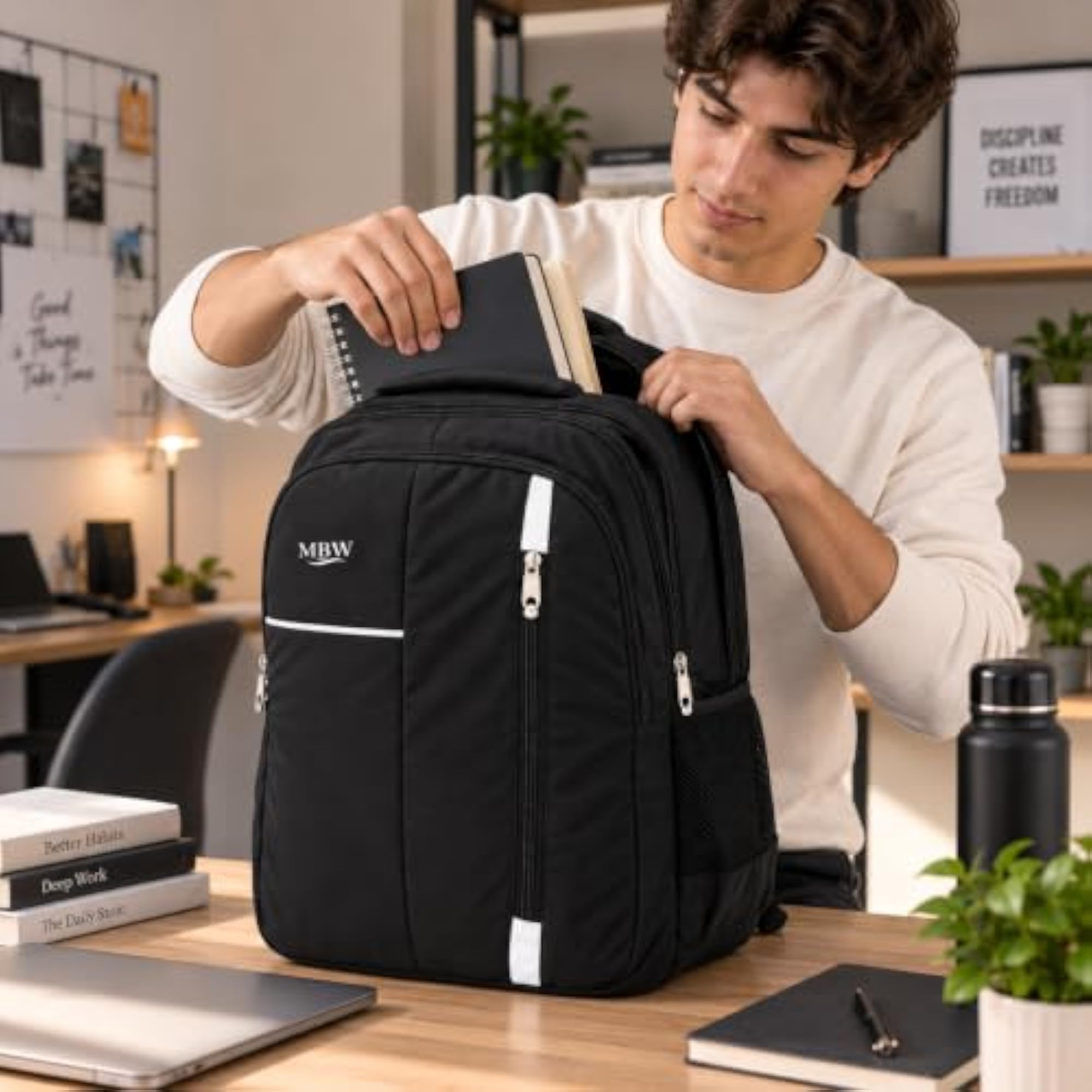 Polyester Laptop Backpack with Multi Compartment