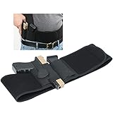 Twod Belly Band Holster for Concealed Carry Belly Belt Holster -Comfortable Neoprene Inside Waistband Holster with Elastic Hand Gun Holder for Pistols - Fits Glock, Ruger, Sig Sauer, S&W M&P