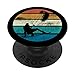 Kiteboarding Kitesurf Kitesurf Retro Strisce PopSockets PopGrip Intercambiabile