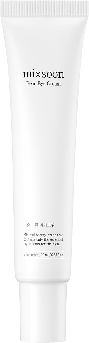 Bean Eye Cream - Fermented Soybean Extract & Peptides for Refined Clarity, Lightweight Soothing Formula for Bouncy & Vibrant Eyes, Deep Hydration for Smooth Texture, Vegan & Cruelty-Free, 20ml