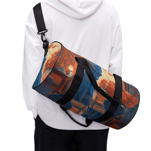 Sac de voyage oriental en toile de coton blanche de haute qualité 45cm