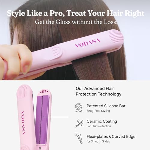 VODANA Professional Hair Irons Bundle 1 pulgada Lavanda miniatura 2