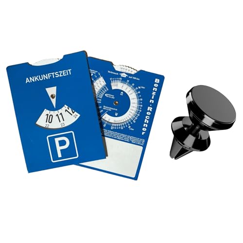 FLY DESIGN Disco orario in cartone con calcolatore a benzina sul retro
