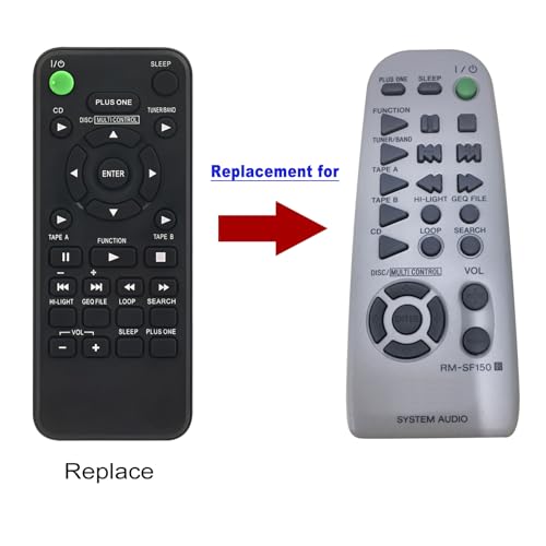 Télécommande RM-SF150 compatible Sony MHC-F150 HCD-MC1 - 2