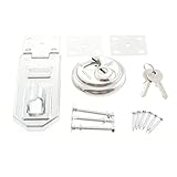 Sterling PHS200 Vorhängeschloss mit verdecktem Bügel, scheibenförmig, mit 120-mm-Schnappschloss und Klammer