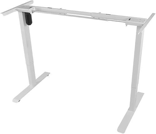 LUCKWIND Marco de escritorio eléctrico de pie  Altura ajustable 4 controlador de memoria de un solo motor sentado vertical para oficina en casa
