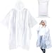 Noe&Malu Disposable Emergency Clear Rain Poncho for Adults - 20 Pack