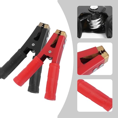 2PCS Car Battery Charger Clamps Replacement,1000A Heavy Duty Jumper Cable Clamps with Non-Slip Handle & O-Ring,Universal Jumper Cable Ends Alligator Clamp for Most Vehicles - Thumbnail 5