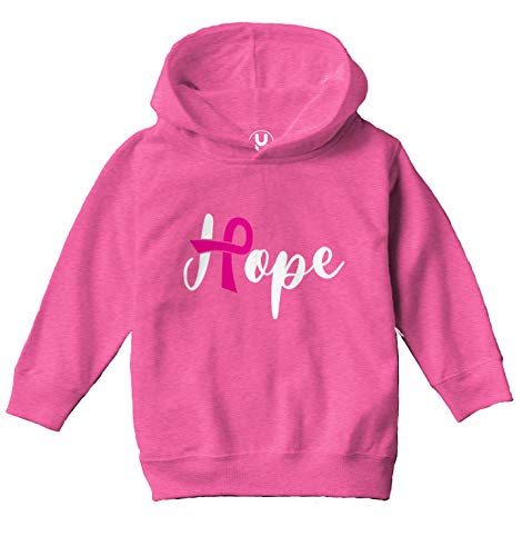 Haase Unlimited Hope Breast Cancer Ribbon - Awareness Toddler/Youth Fleece Hoodie2