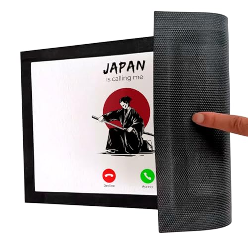 Paillasson Blanc Japan is Calling Me Samurai 75x50cm