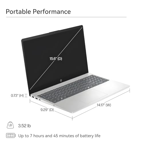 Image of HP 15.6 inch Touchscreen Laptop for Business & Study, Intel Core i7-1355U, 20GB RAM, 512GB SSD, FHD Display, Iris Xe Graphics, Win 11 Pro, Copilot, Webcam, WiFi 6 & BT, Office 365 for the Web
