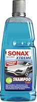 SONAX XTREME Shampoo 2 in 1 (1 Liter) Autoshampoo Konzentrat ohne Abledern zur Reinigung lackierter Oberflächen, Metall, Glas, Kunststoff & Gummi | Art-Nr. 02153000