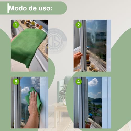 Kit 3 Pano Mágico pratico Ecomais Akora | Limpa vidros com água sem deixar fiapos |DEPARTAMENT STORE