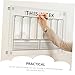 NUOBESTY 1set Wall-Mounted Acrylic Message Board Transparent Memo Board for Home Office and School Erasable Planning for and Quick Updates Hanging Design