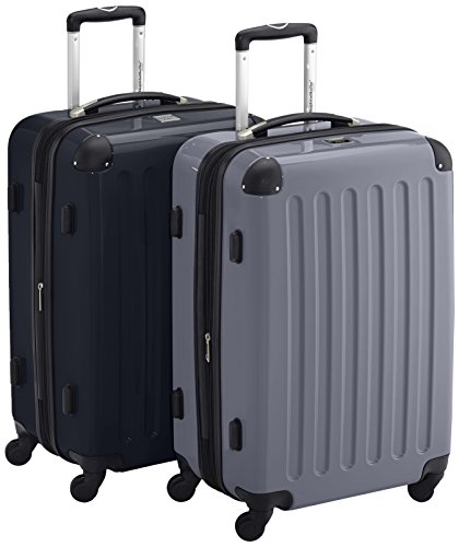 HAUPTSTADTKOFFER® · 2er Hartschalen Kofferset · 2X Hauptstadtkoffer 87 Liter · TSA (schwarz-Silber)