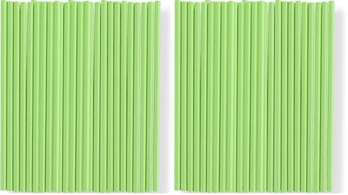 Pitillos de papel ecológicos verdes 24 unidades miniatura 1