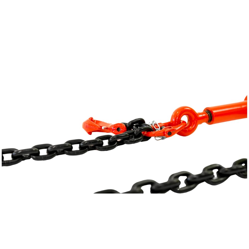 Loadcare 10,000 daN lashing chain, 1 piece, nominal size: 13 mm, load  capacity: 10 t, 3.5 m, with ratchet tensioner : Amazon.com.be: Automotive