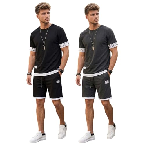 Image of Lymio Cord Set for Men | Casual Co-ord Set for Man | Trendy Matching Outfit | Stylish T-Shirt and Short for Men (SSM-CS-1-3)