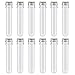 GWHOLE Lot de 12 Tubes à Essai 40ML en Plastique Transparent avec Bouchon à Visser