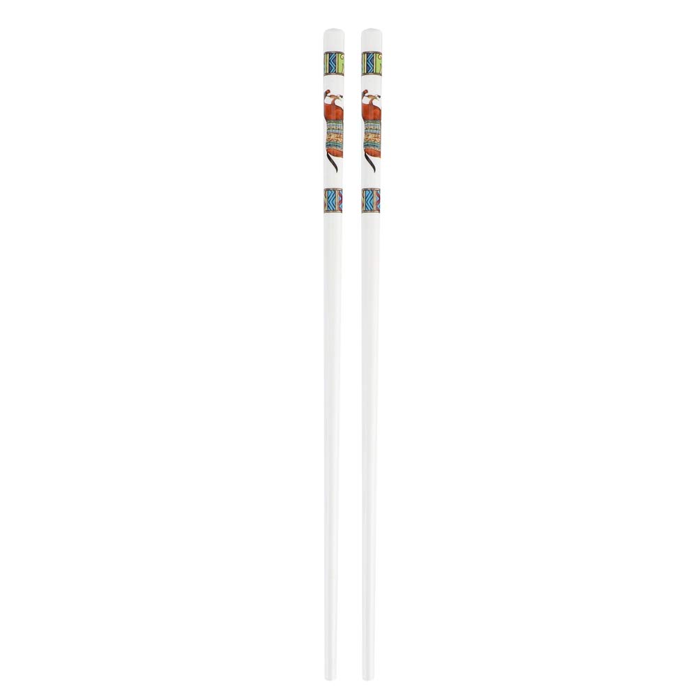 10 paires baguettes en céramique Couvoirs de vaisselle de table pour le restaurant pour le restaurant de l'hôtel Gift (Mille cheval de guerre coloré)