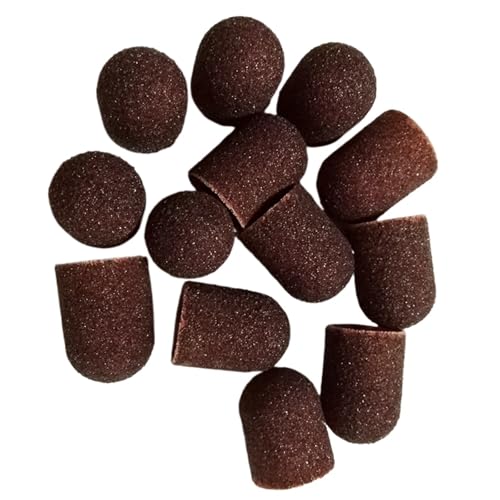 Embout ongles 13mm 80 grit lot de 5 capuchons de ponçage pour manucure