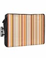 DecorLovee Outdoor TV Cover 80 to 85 Inches Weatherproof & Waterproof, Burnt Orange Striped Outdoor TV Enclosure with Remote Control Pocket, Farmhouse Orange Ombre Stripes TV Screen Protectors