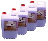 Pack 4 Limpiasuelos Love 5L – Gunner Smoke - Garrafas Multiaroma para Suelos Limpios y Perfumados – Ideal para Hogar y Negocios