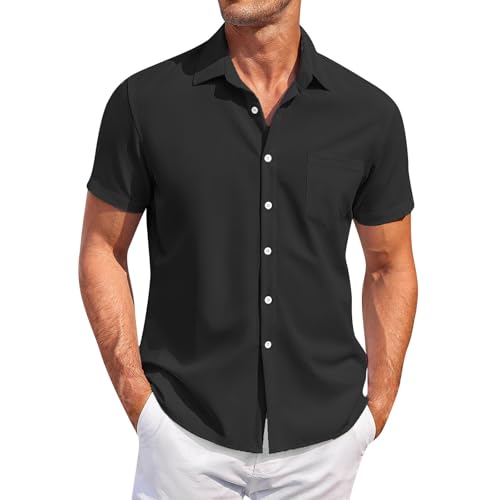 Regalo Barato Camisas Estampadas de Verano 2025 para Hombre, Moda Informal, Corte Ajustado cómodo, Botones hacia Abajo, hogar, Deportes