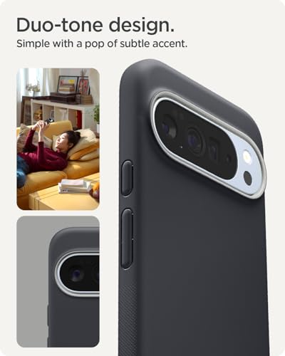 Image of Spigen Nano Pop MagFit for Google Pixel 10 Pro XL Case, Pixel 10 Pro XL Back Cover (2025) - TPU+Poly Carbonate|Black Sesame